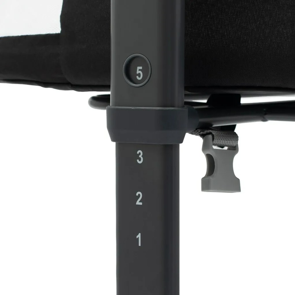 Baby Mix Łóżeczko dostawkowe Rose czarny, 84 x 80 x 52 cm