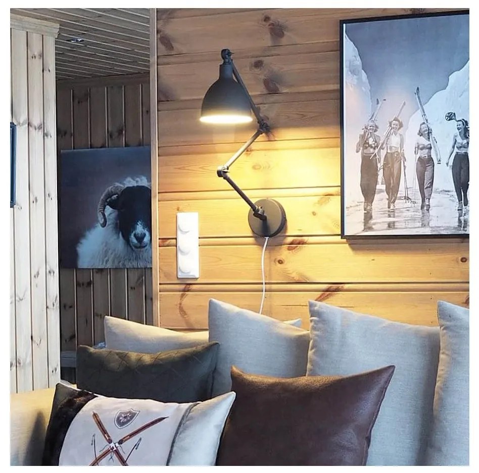 ByRydens 2827660-4000 - Kinkiet ściemnialny BAZAR 1xE27/5W/230V czarny