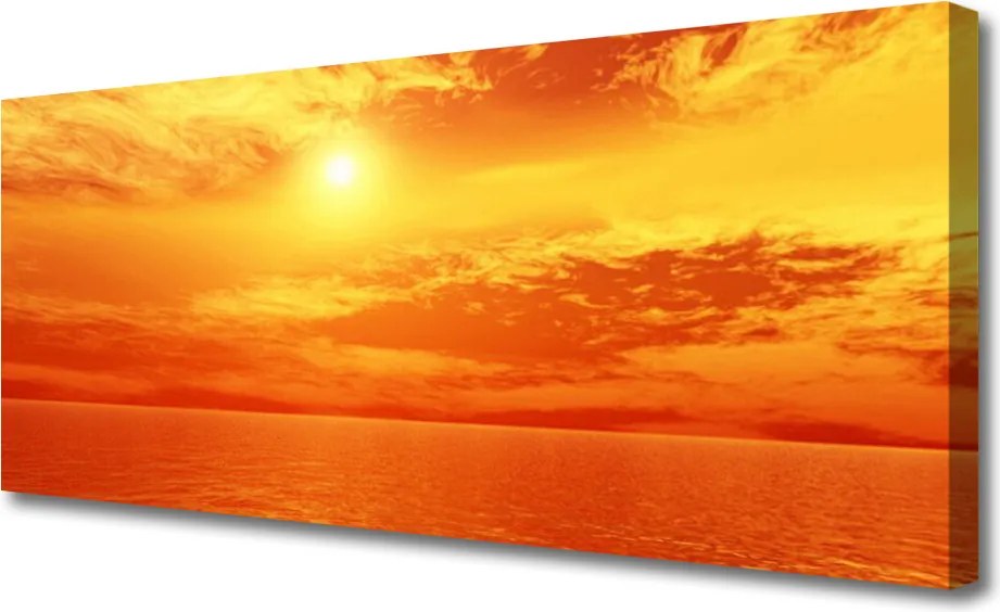 Obraz canvas na ścianę Słoneczny Blask nad Morzem