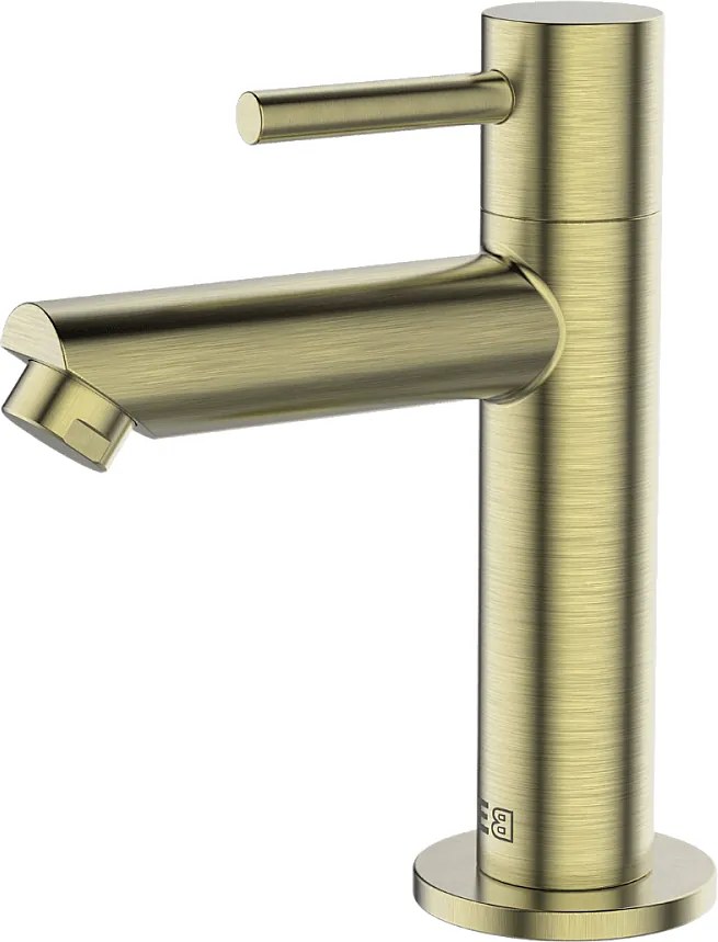 Deco bateria umywalkowa ze szczotkowanego złota zimna woda - Essebagno