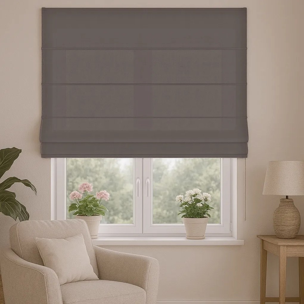 Roleta rzymska welurowa na wymiar Velutto elephant - do 140 cm