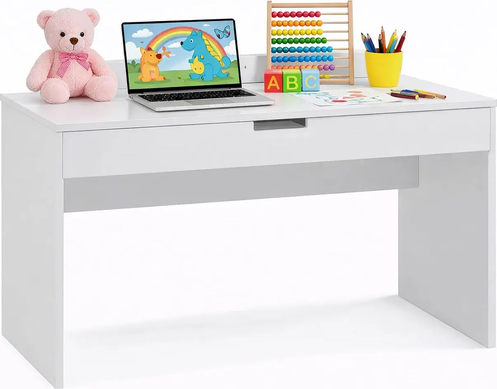 Białe biurko dla przedszkolaka, dla 6 latka C5-F20