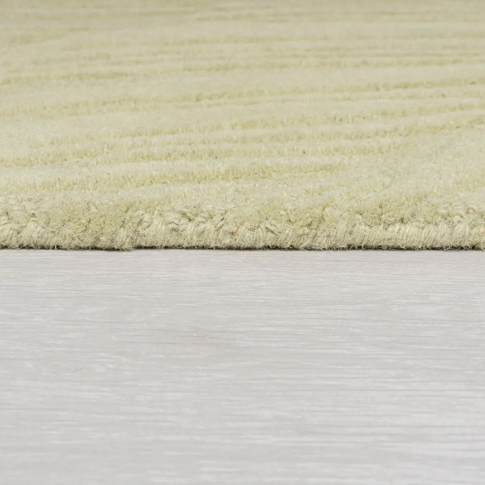 Zielony wełniany chodnik 60x230 cm Lino Leaf – Flair Rugs