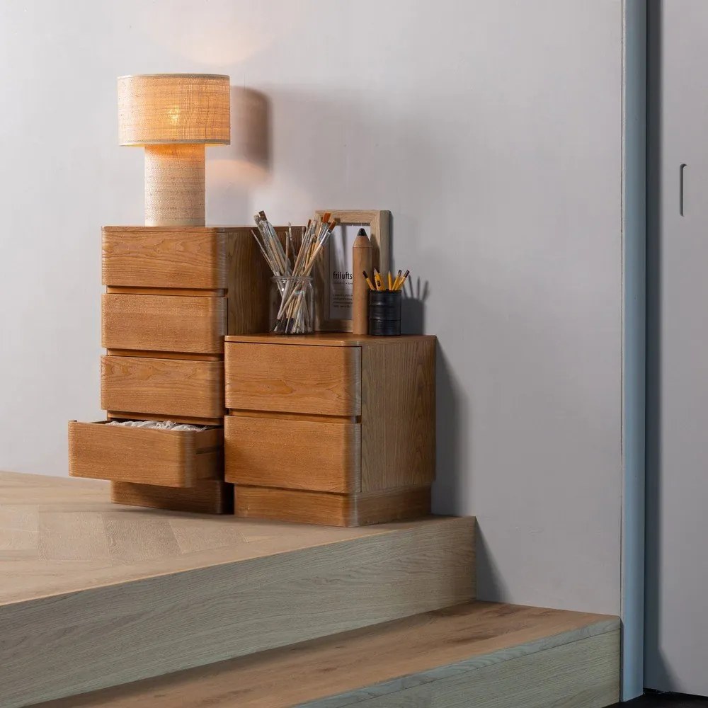 Szafka nocna w naturalnym kolorze Fejo – WOOOD