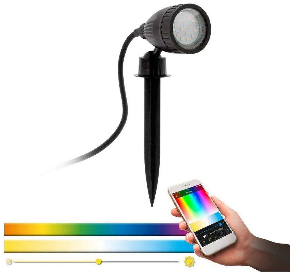 Eglo 98052 - Lampa zewnętrzna LED RGB NEMA-C 1xGU10/5W/230V IP44