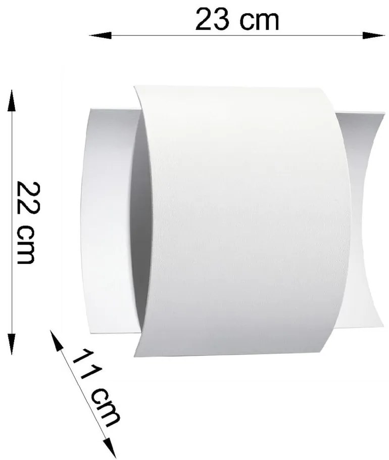 Biały kinkiet Sollux Forgmi