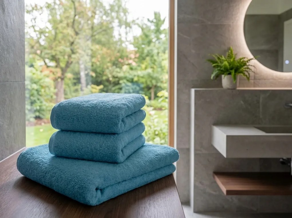 Ręcznik kąpielowy NORIELLE 70x140 cm jasnoniebieski, 100% bawełna