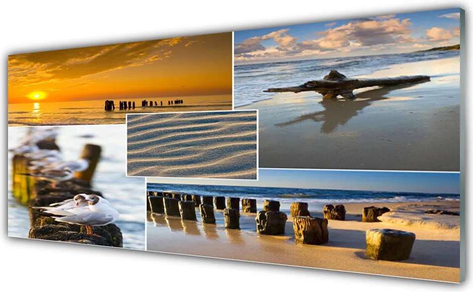 Panel nad blat kuchenny Lazurowy Ocean i Piasek