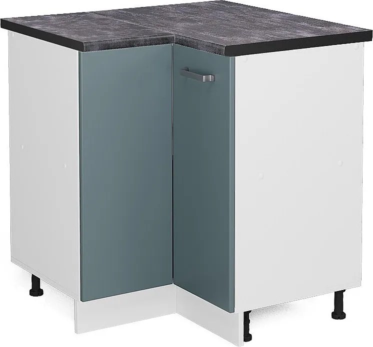 Szafka narożna niebiesko-szary 75.6x60x81.6 r-line