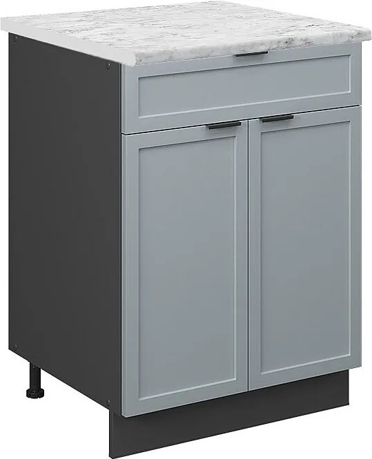 Szafka dolna do kuchni jasnoniebiesko-szary 60x60x82 fame-line