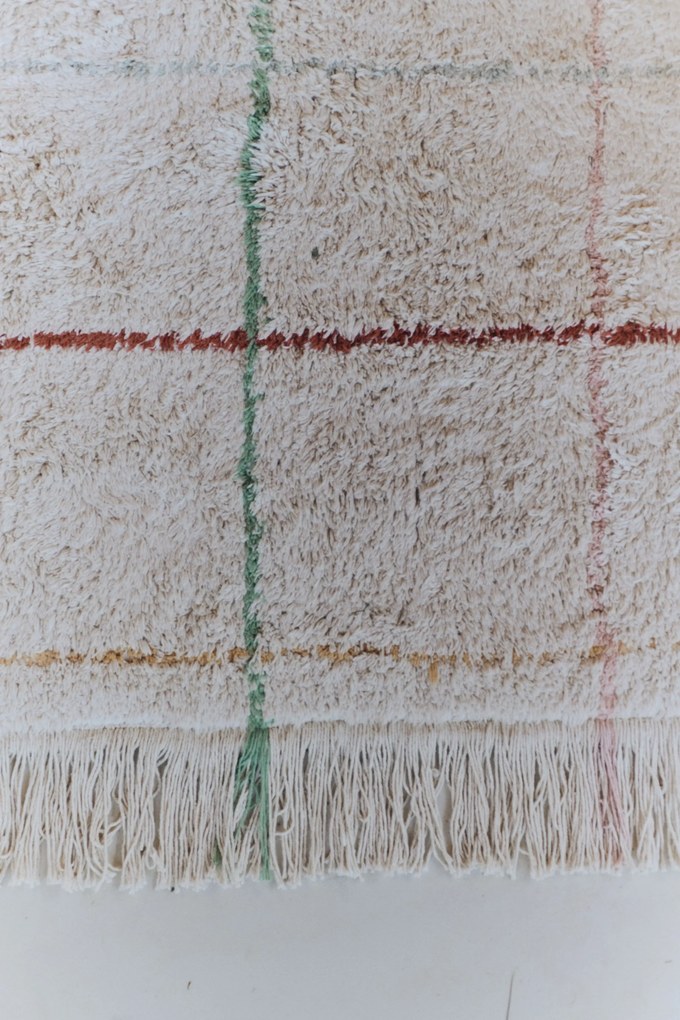 Dywan dziecięcy FOLK KRATKA 90x130 cm beżowy/kolorowy LORENA CANALS