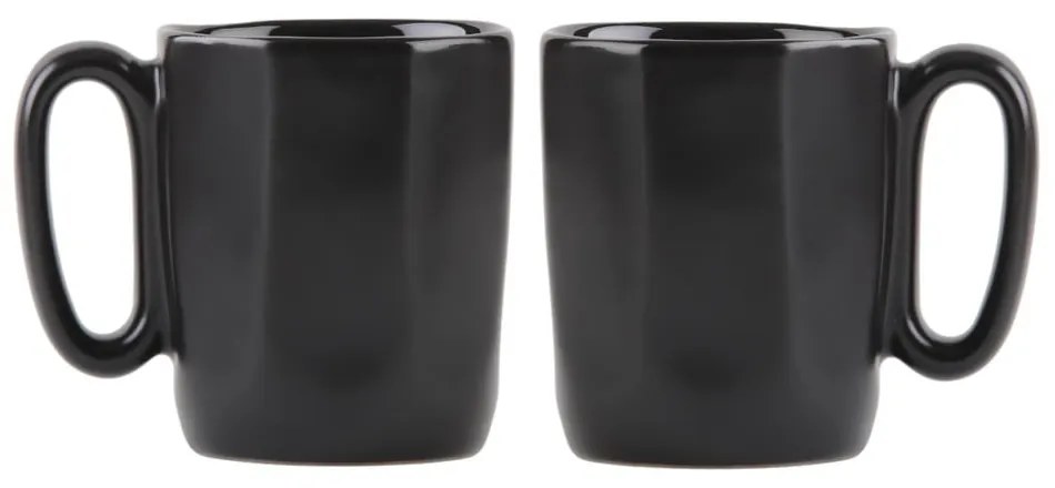 Czarne kamionkowe kubki na espresso zestaw 2 szt. 80 ml Fuori – Vialli Design