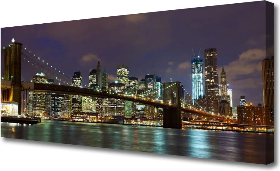 Obraz canvas Most Wiszący nad Rzeką