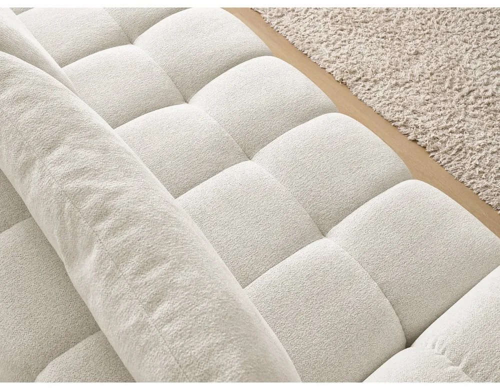 Biała sofa z tkaniny szenilowej 278 cm Everest – Bobochic Paris