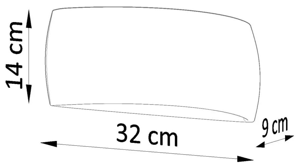 Biały kinkiet Sollux Palermo