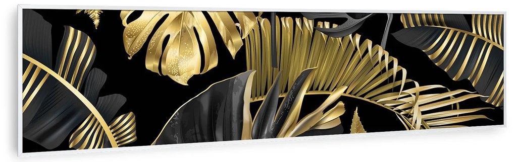 Klarstein Wonderwall Art Smart 350W 30x120cm Obraz na podczerwień Kwiaty