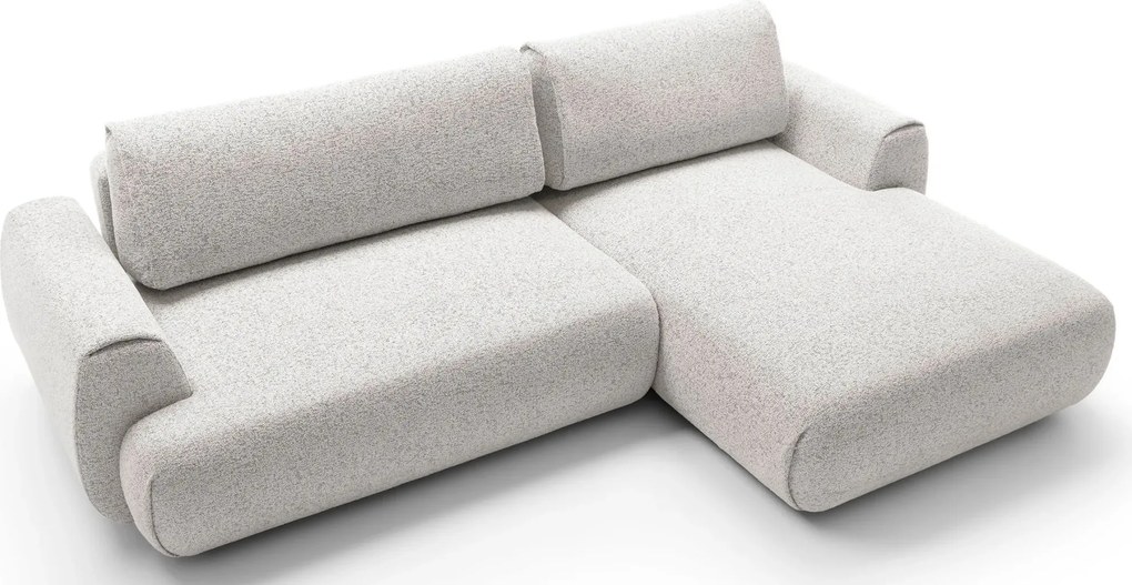 Jasnoszary narożnik nowoczesny rozkładany F4-F08