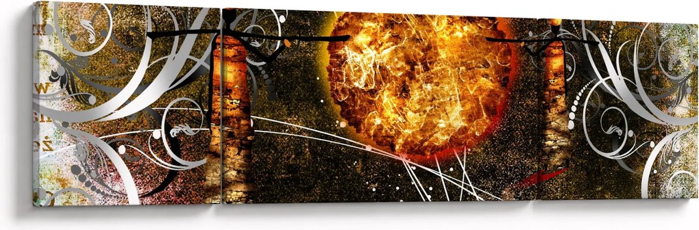 Obraz malarstwa z epoki starożytnej (170x50 cm)