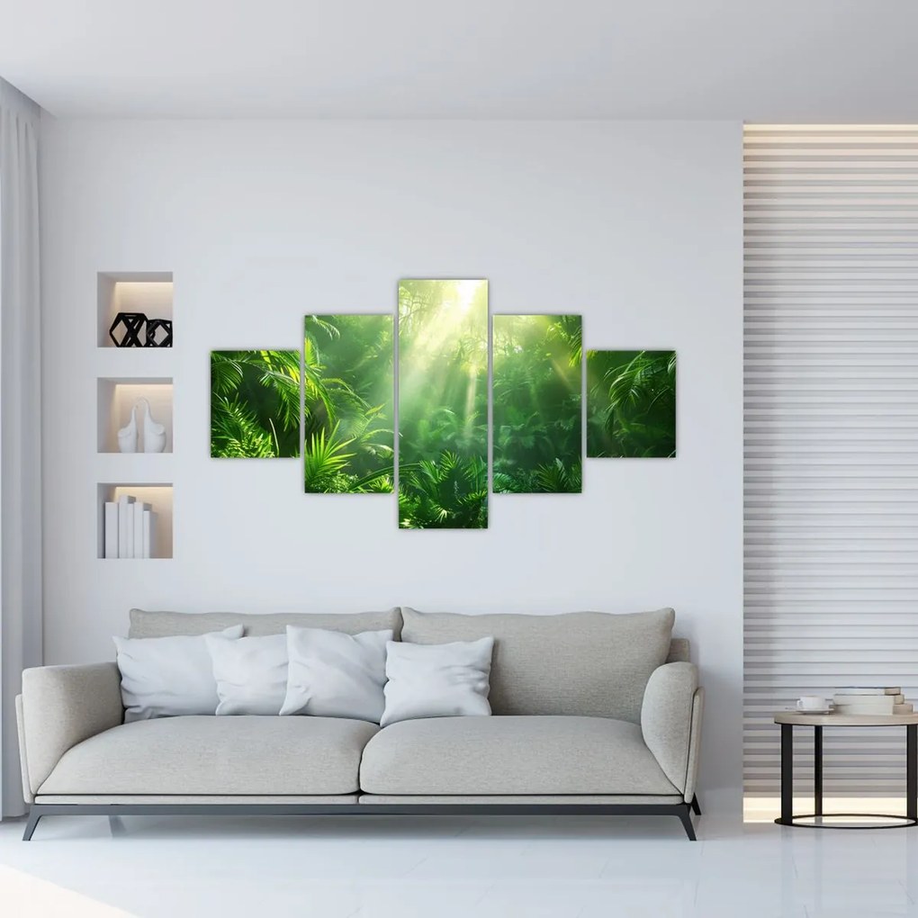 Obraz - Las deszczowy (125x70 cm)