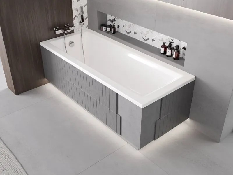 Mexen X-ST obudowa styropianowa LED do wanny prostokątnej 160-190 x 70-90 cm, biała - 55021-01