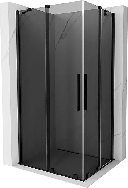 Mexen Velar Duo kabina prysznicowa rozsuwana 100 x 90 cm, grafit, czarna - 871-100-090-42-70