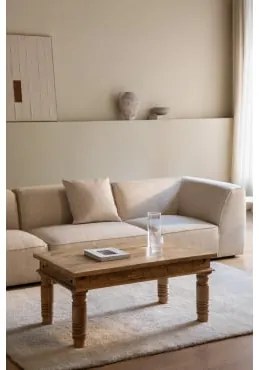 Stolik Kawowy Taraz Z Drewna Mango 100 X 60 Cm - Sklum