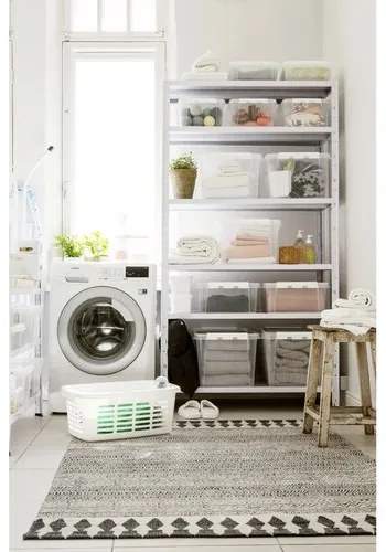 SmartStore Pojemnik z białymi klipsami Classic, 32l, 32 l