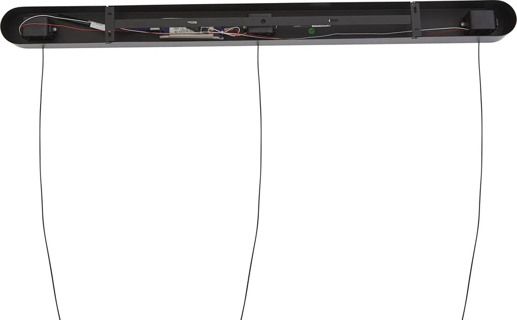 Lampa wisząca czarna z mokką, w zestawie LED z 3-stopniową regulacją ściemniania, 3-punktowa Easylift - Witch