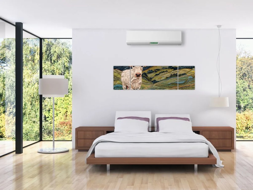 Obraz - Imitacja dzianego motywu (170x50 cm)
