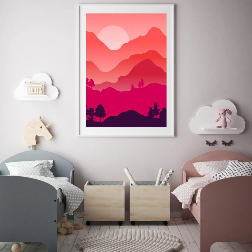 Plakat - Górski krajobraz (A4)