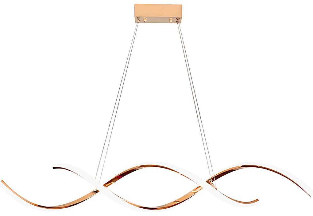 LAMPA WISZĄCA SUFITOWA LED LHJ021-CP JASNE RÓŻOWE ZŁOTO