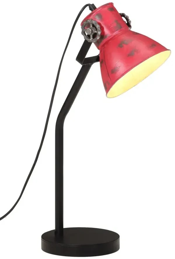 Lampa stołowa w retro stylu postarzały czerwony M001 - Nona