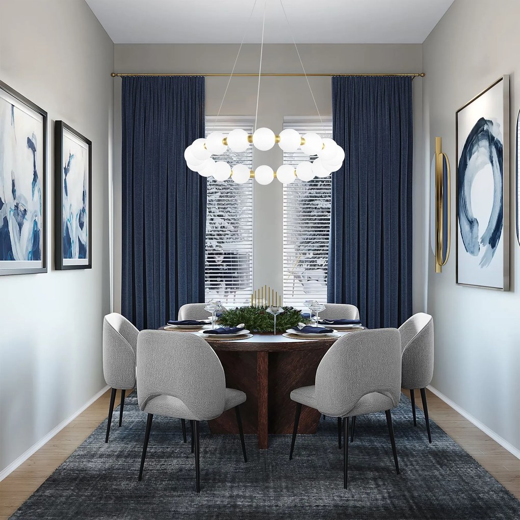 LAMPA WISZĄCA LED G025-CP Złota