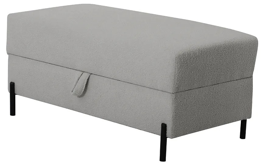 Podnóżek Tymon 100 × 50 cm Jasny szary