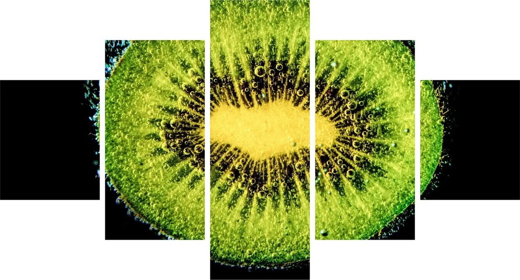 Obraz - szczegół kiwi w wodzie (125x70 cm)