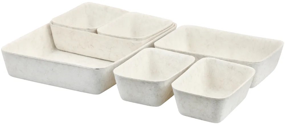 Zestaw filcowych organizerów w różnych rozmiarach