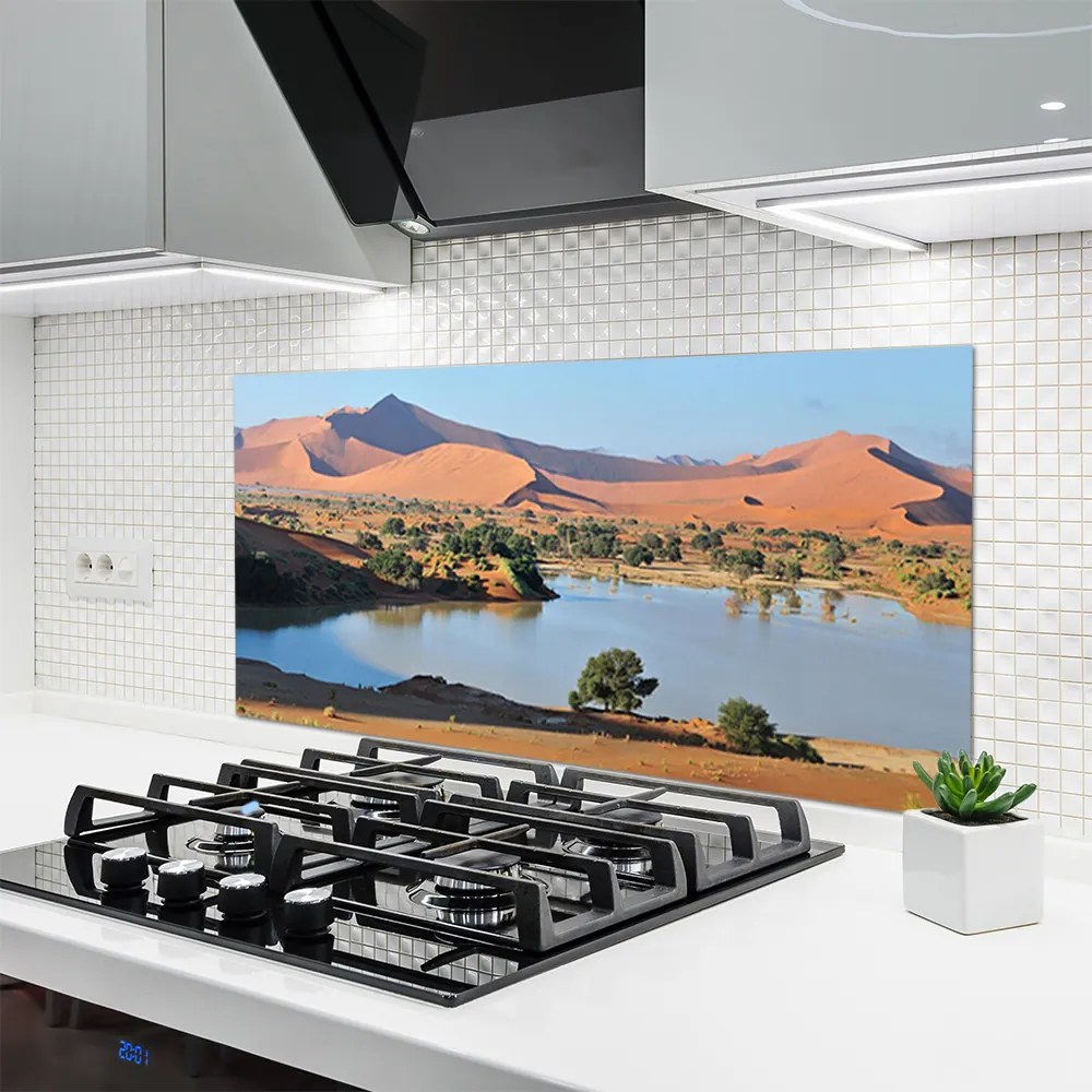 Panel Szklany Oaza Spokoju Na Pustyni