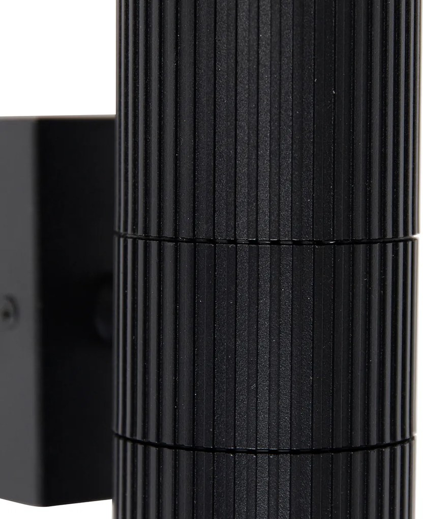 Przemysłowy kinkiet zewnętrzny czarny 2-punktowy IP44 - Vigo