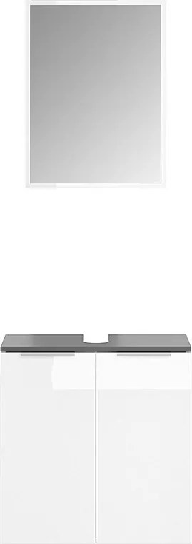 Zestaw mebli łazienkowych biały 58x33x60 otis