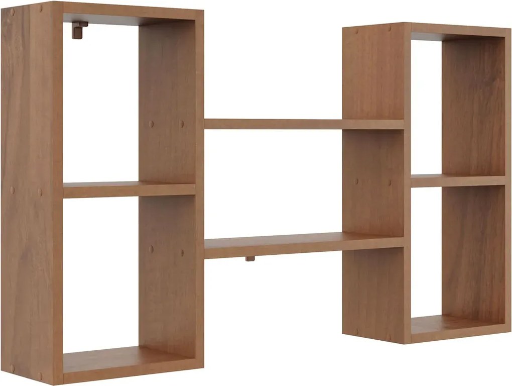 Minimalistyczna półka ścienna w kolorze orzech G6-F98