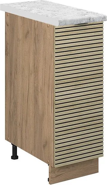 Szafka apteczna panel dębowy 30x60x82 fame-line