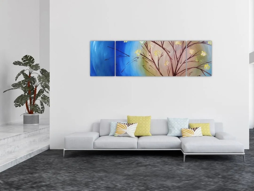 Obraz - Drzewo zakrywające słońce (170x50 cm)
