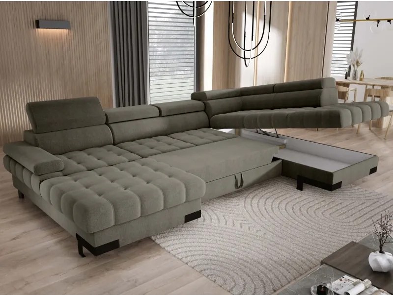 Narożnik SELVA XL Prawostronny z funkcją spania i pojemnikiem AUSTIN 05 WERSAL