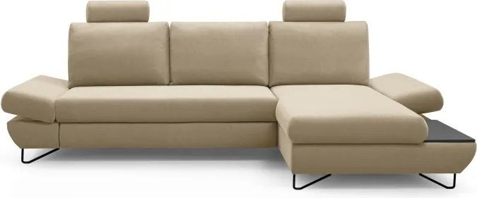 Narożnik LOFT z funkcją spania Regulowane zagłówki i podłokietniki Prawa strona Salvador 02