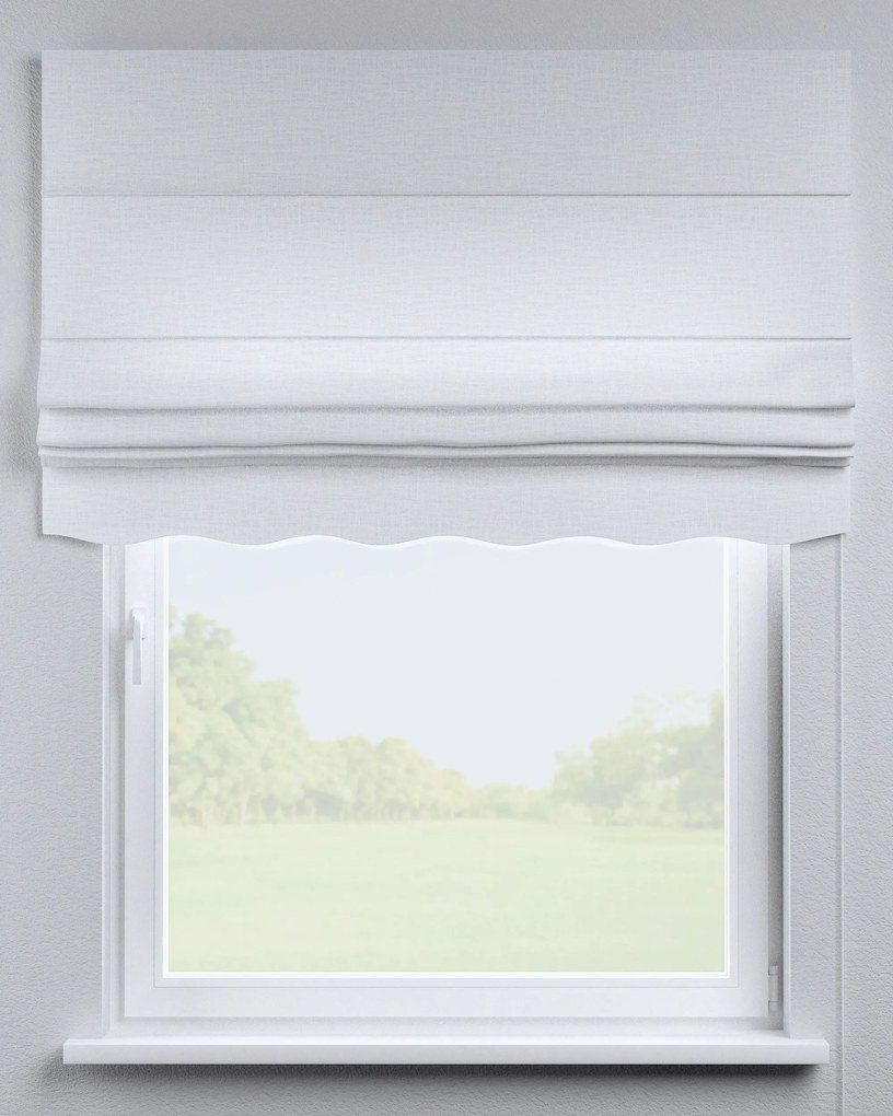 Roleta rzymska Florencja kolor biały tkanina strukturalna