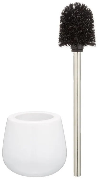Pojemnik na szczotkę MALTA WHITE + szczotka WC, WENKO