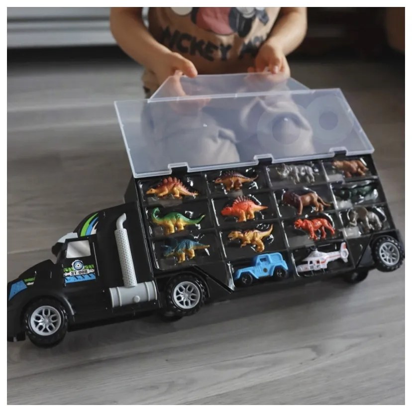 Woopie samochód transporter dinozaury ciężarówka