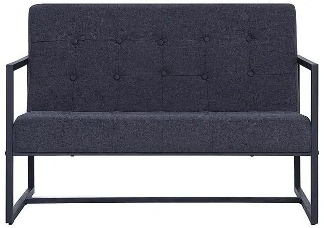 Dwuosobowa grafitowa sofa - Aparro