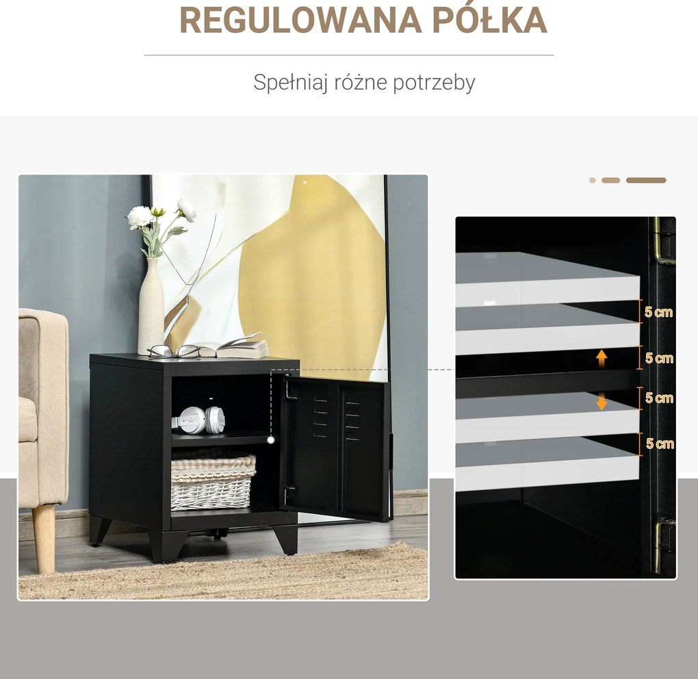 Stolik nocny HOMCOM 40 cm x 40 cm x 50 cm