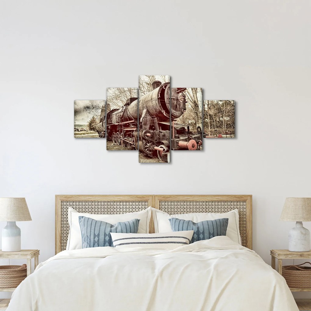 Historyczny wizerunek lokomotywy (125x70 cm)